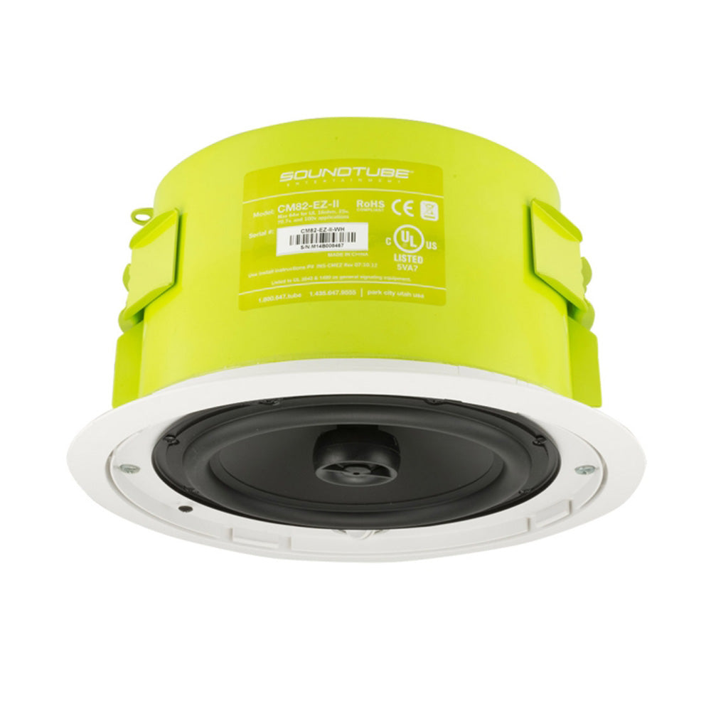 Soundtube CM82-EZ-II-WH - Two-Way 8-Inch In-Ceiling Loudspeaker (White)