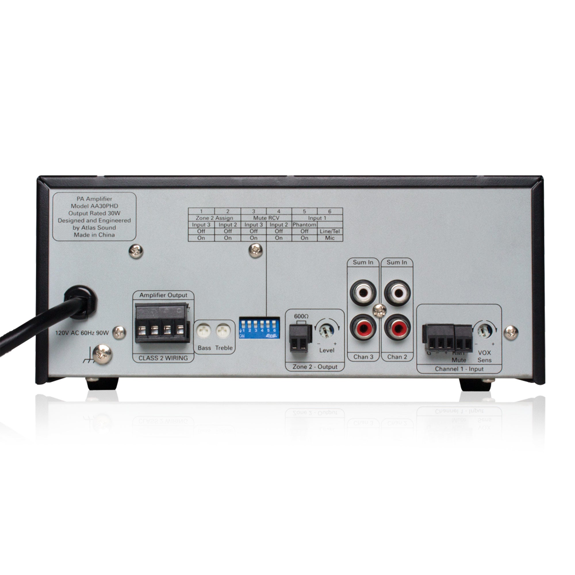 AtlasIED AA30PHD - 3-Input 30-Watt Multi-Load Mixer Amplifier