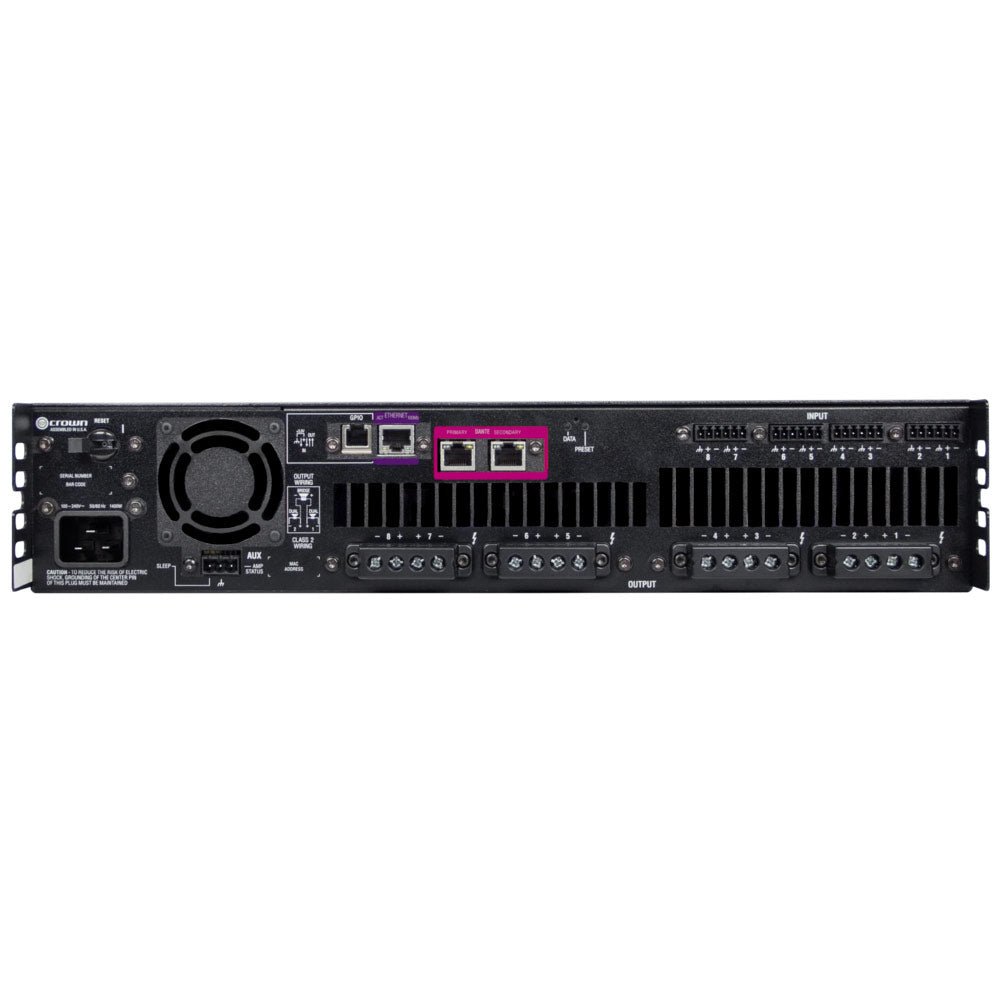 Crown DCI 8|600DA DriveCore Install Dante 8-Channel Power Amplifier
