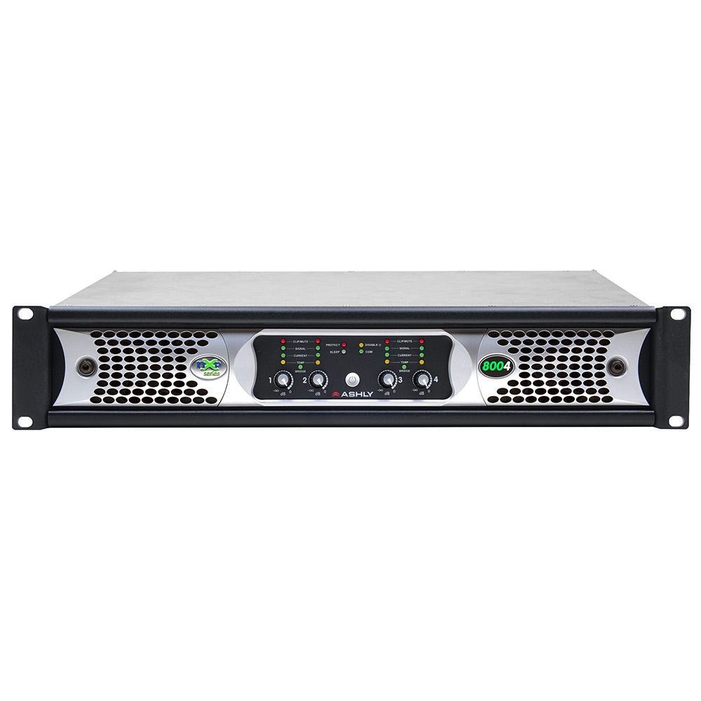 Ashly NXP8004 4-Channel 800-Watt Power Amplifier with Protea Processing