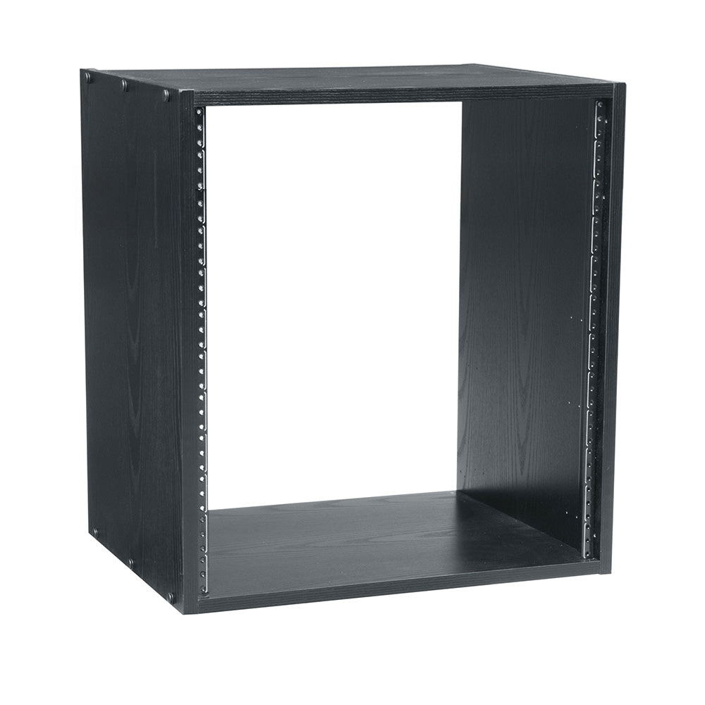 Middle Atlantic RK12 - 12-Space Black Woodgrain Laminate Rack 16" Deep