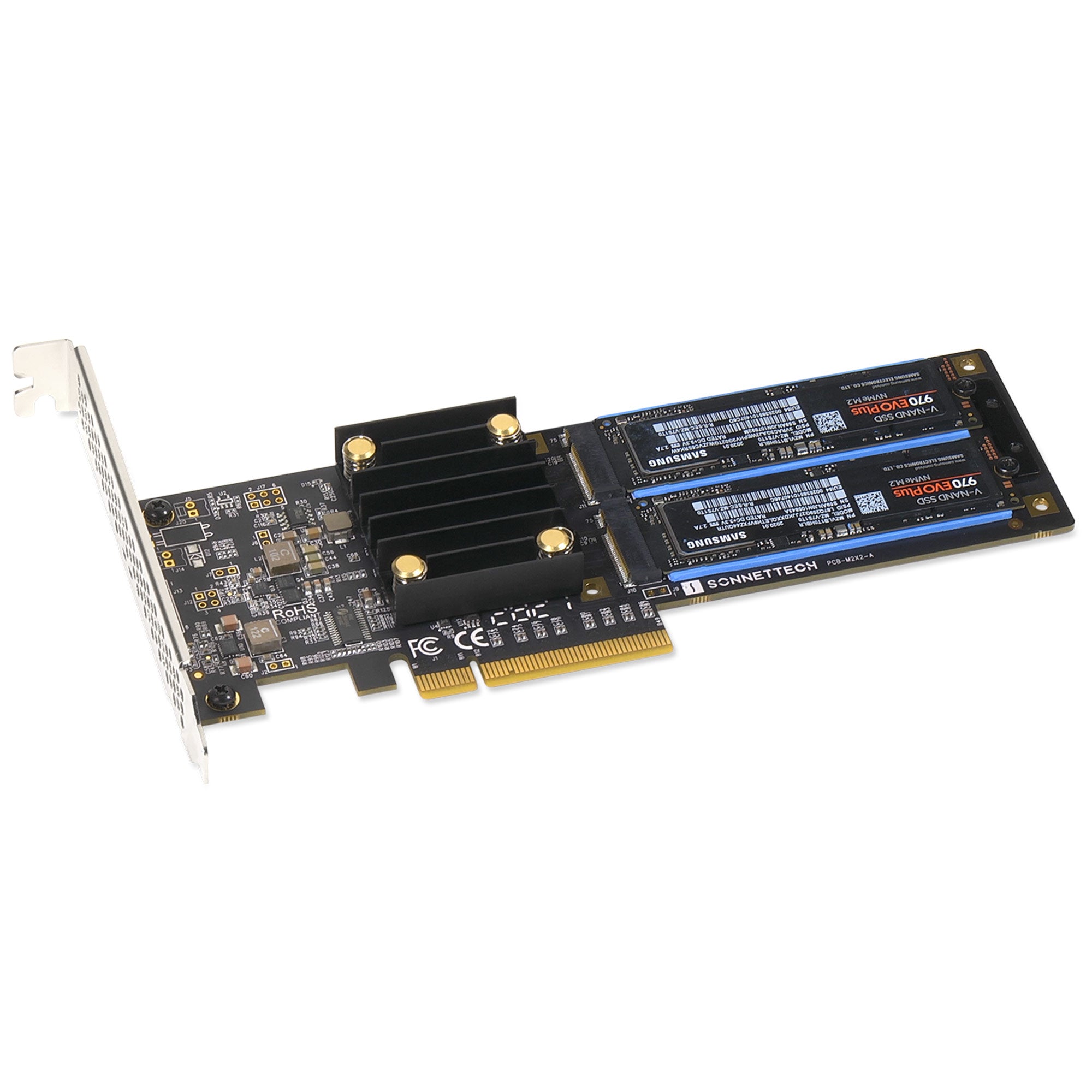 Sonnet FUS-SSD-2X4-E3S - M.2 2x4 Low-Profile NVMe SSD Mount PCIe Card