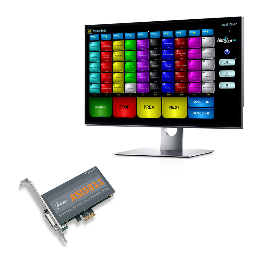 ENCO HotShot - Instant Audio Playback Software Bundle (Stereo System with 100x50 Banks and Server)