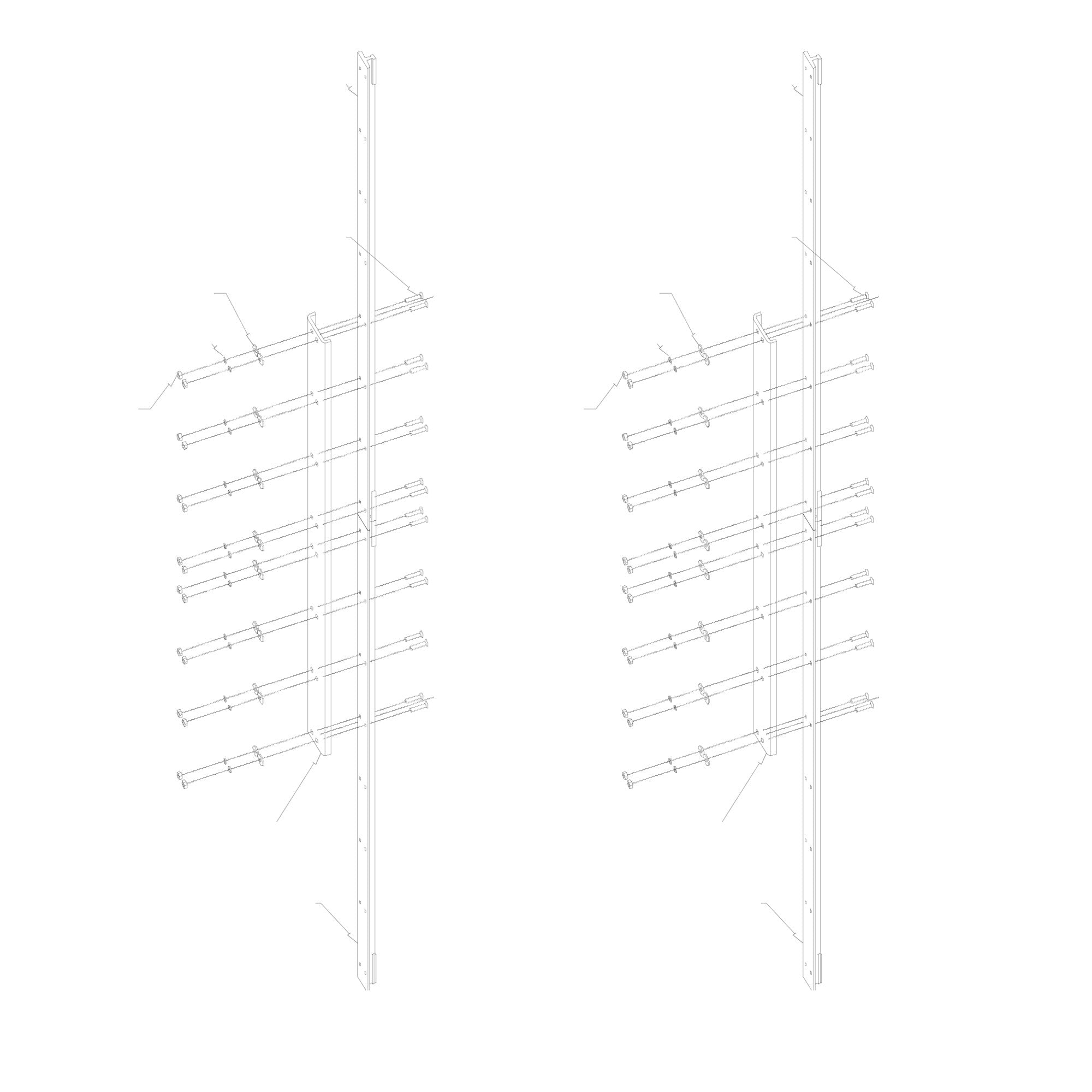 Biamp Desono ENT-CB2 - Coupler Bracket for Entasys Series (White / Pair)