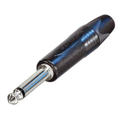 Neutrik NP2X-BAG - 2-Pole 1/4" Phone Plug (Black Shell / Nickel Contacts)