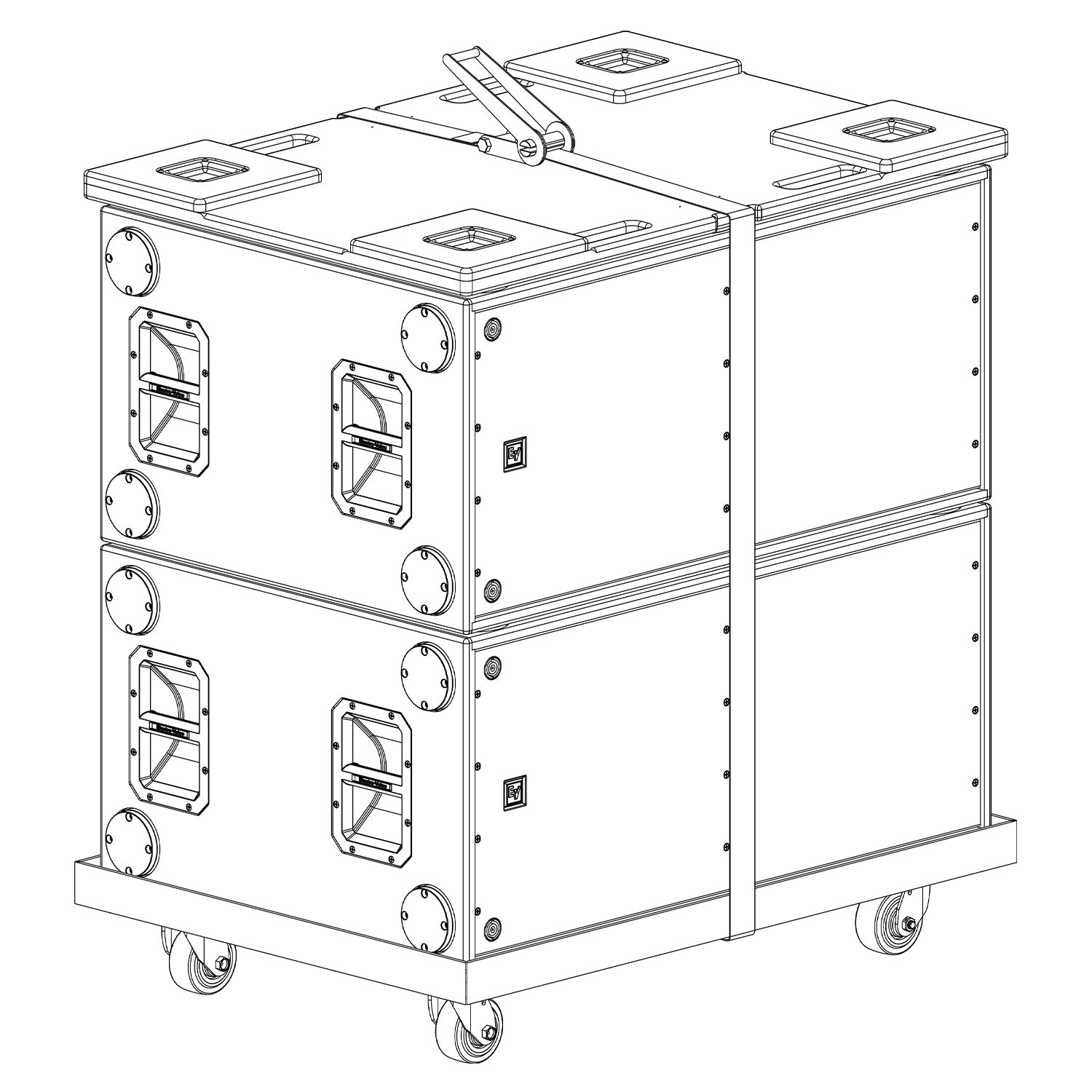 Electro-Voice X12-128-DOLLY - Transport Dolly for Two X12-128 Subwoofers