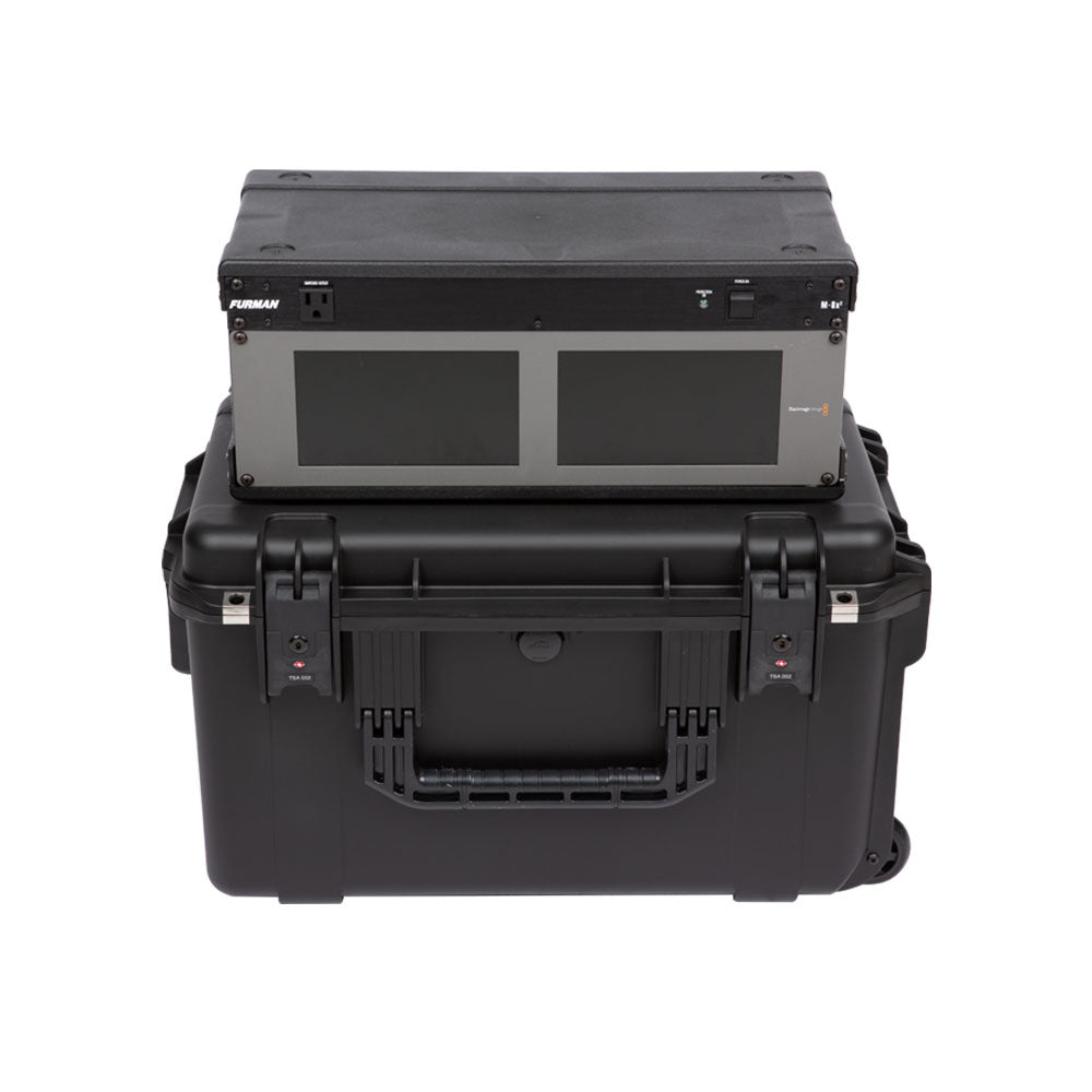 SKB 3i-2213M124U - 4-Space iSeries Injection Molded Shallow Fly Rack (9 Inch Depth)