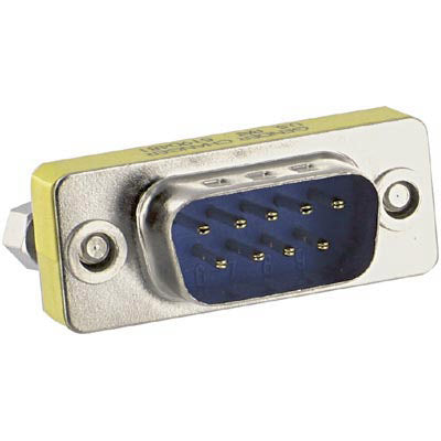 Emerson 30-9531 Ultra Thin DB9 Male / Male Gender Changer Adapter