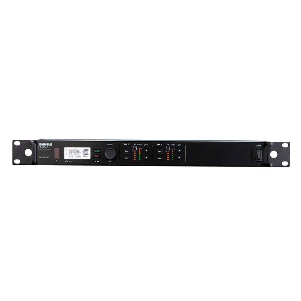 Shure ULXD4D Dual Wireless Receiver (X52 Band - 902-927 MHz)