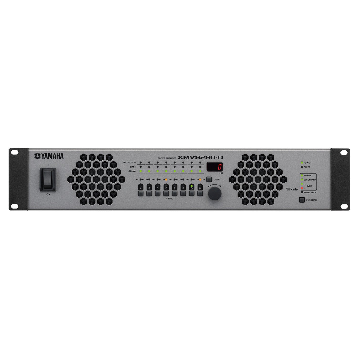 Yamaha XMV8280-D 8-Channel Power Amplifier with Dante Interface