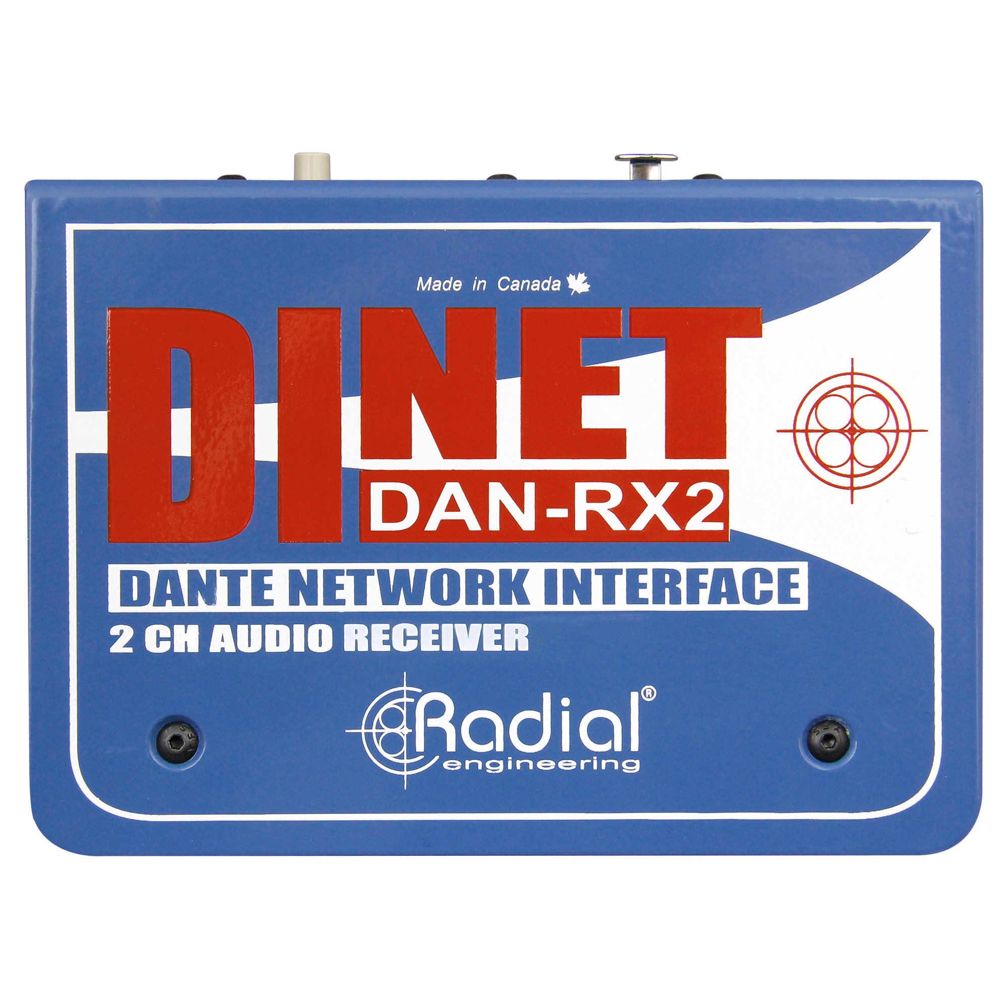 Radial Engineering DiNET DAN-RX2 - 2-Channel Dante Network Receiver