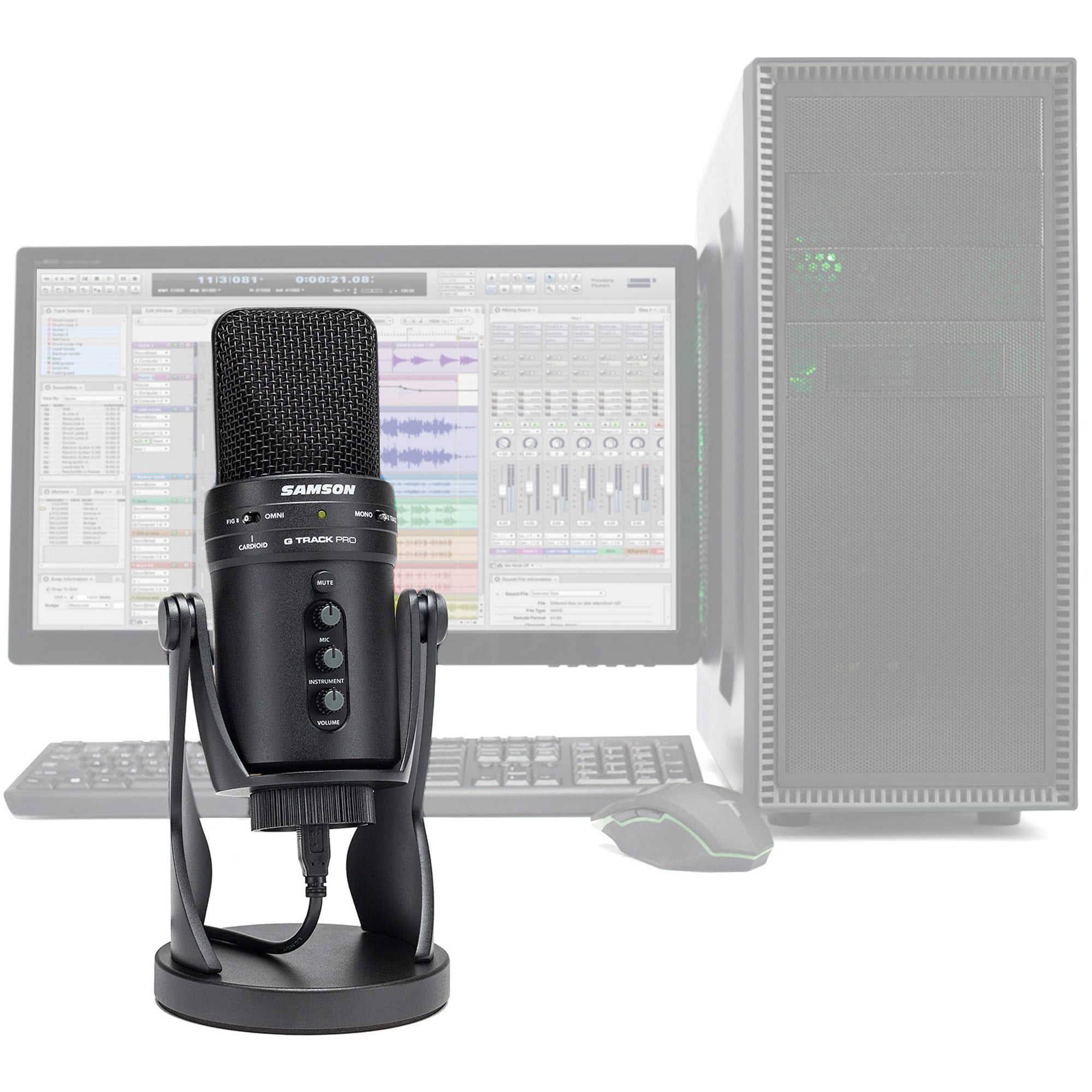 Samson G-Track Pro - USB Microphone with Audio Interface