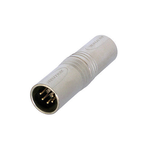 Neutrik NA5MMW XLR5M to XLR5M Adapter - Pre-Wired (Nickel)