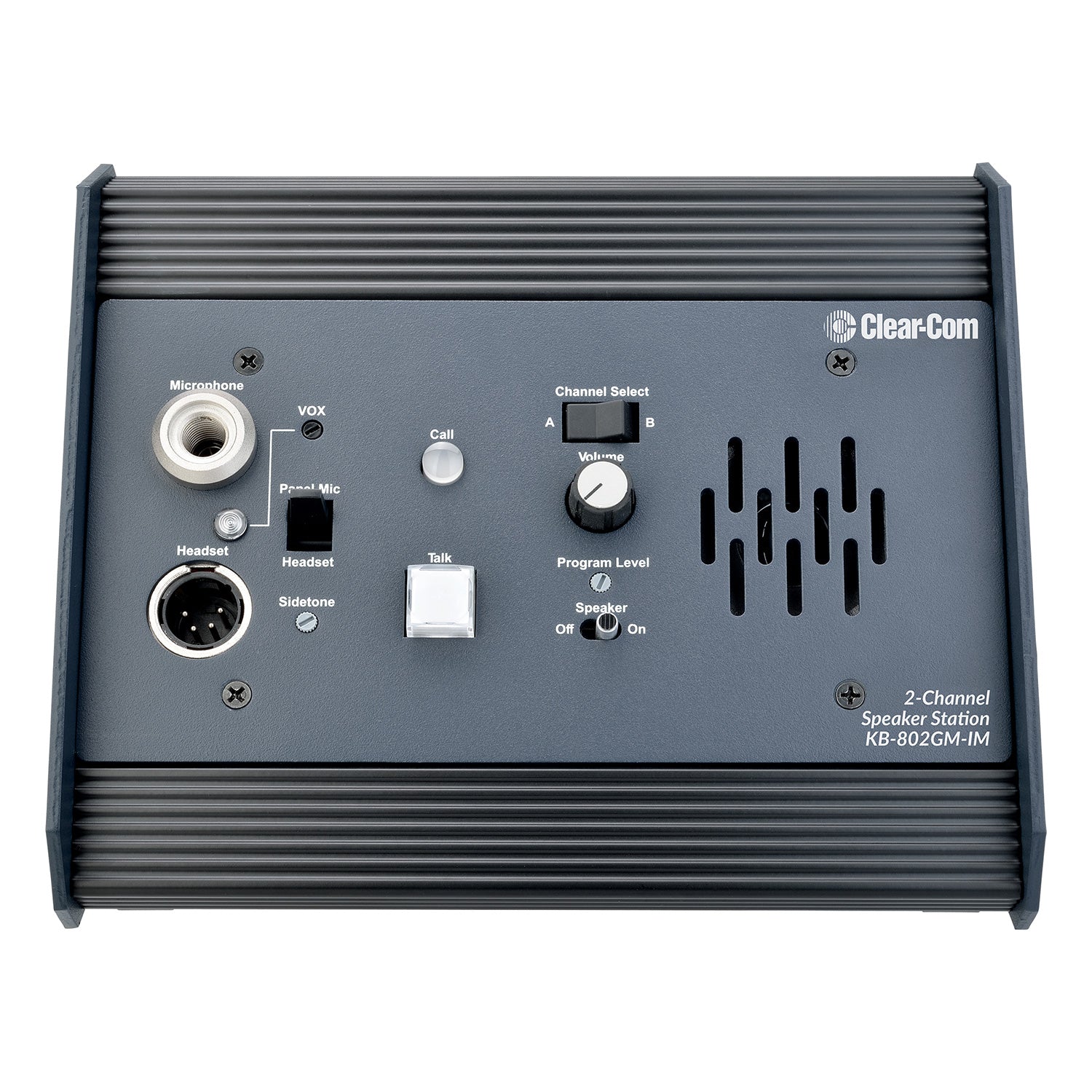 Clear-Com KB-802GM-IM - Flush-Mount Dual-Channel Speaker Station for Encore Series