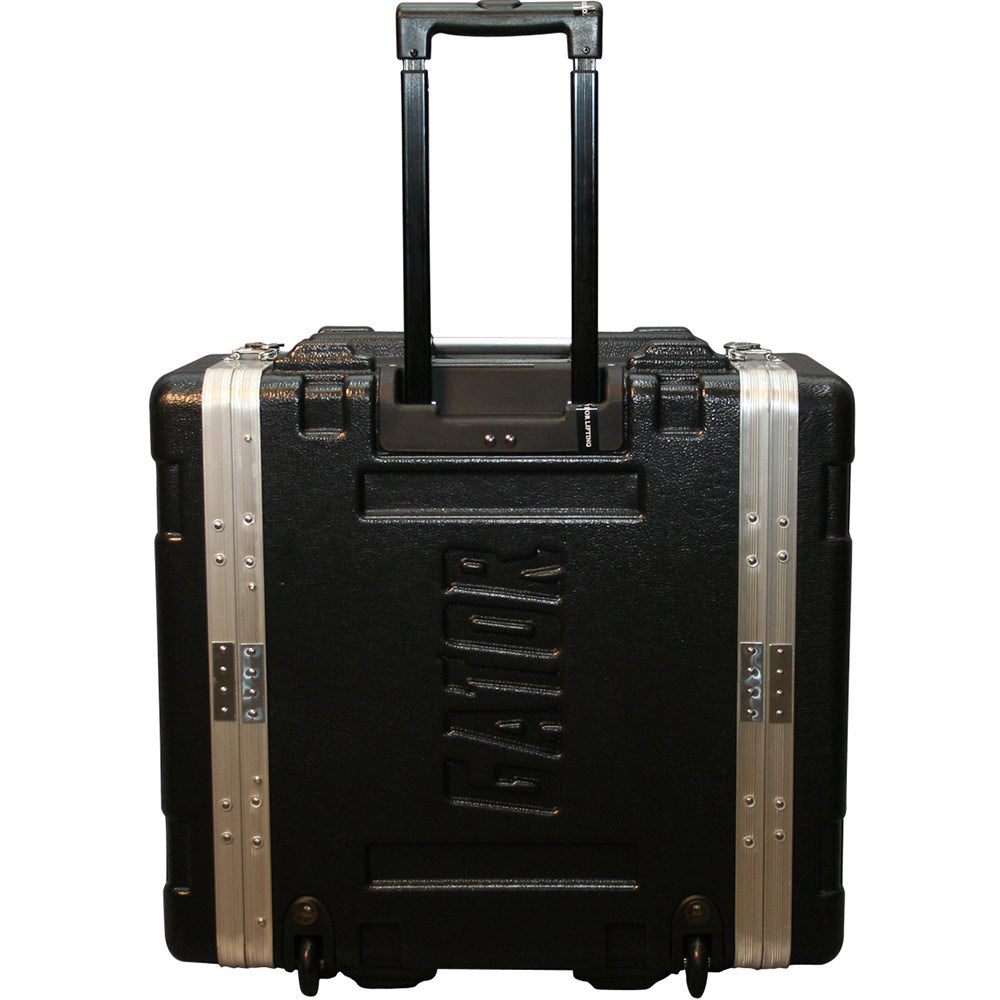 Gator GRR-6PL-US Powered Rolling ATA 6U Deluxe Polethylene Rack with Front and Rear Rack Rails