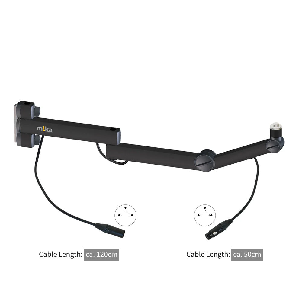 Yellowtec YT3206-XLR - m!ka Microphone Arm TV (Black / XLR Ends)