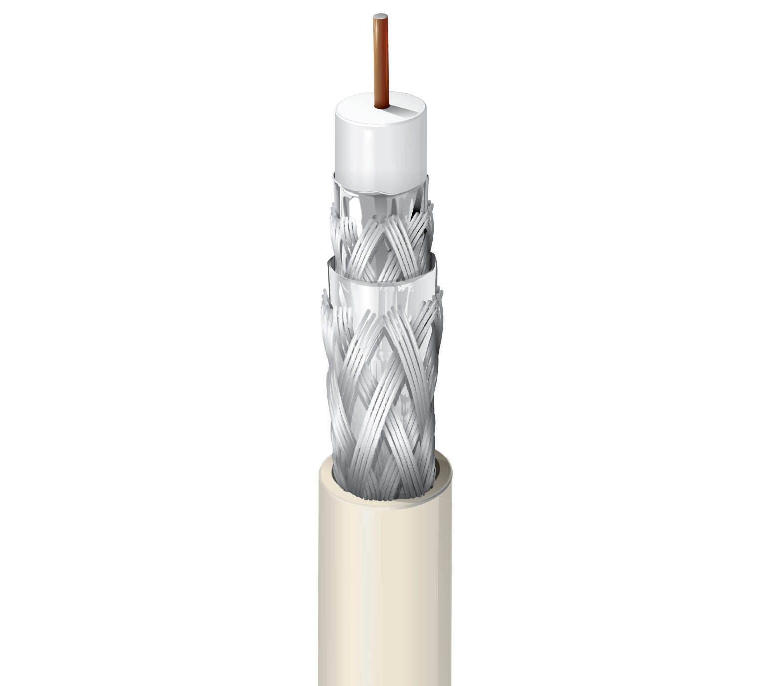 Belden 1152A Plenum Rated CATV Coaxial Cable (1000 Foot Spool)