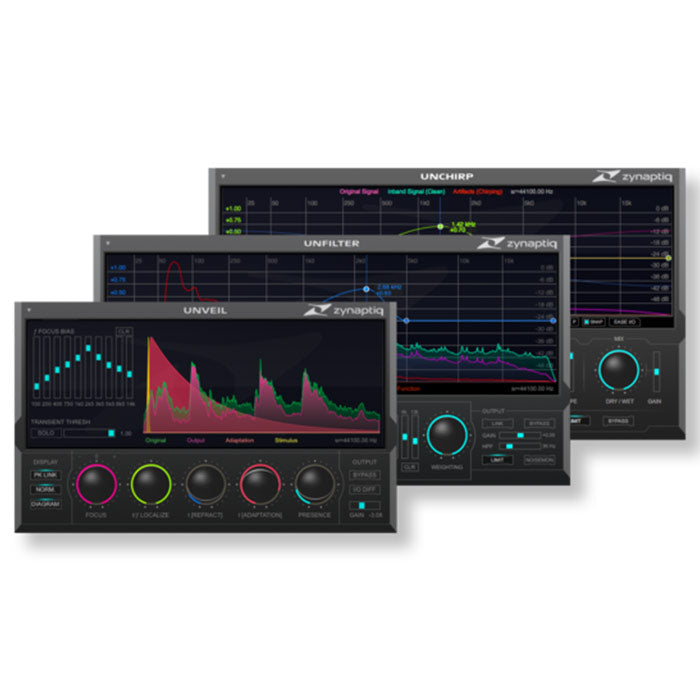 Zynaptiq Repair Bundle (Unveil, Unfilter, Unchirp) - VST/AU/AAX/RTAS