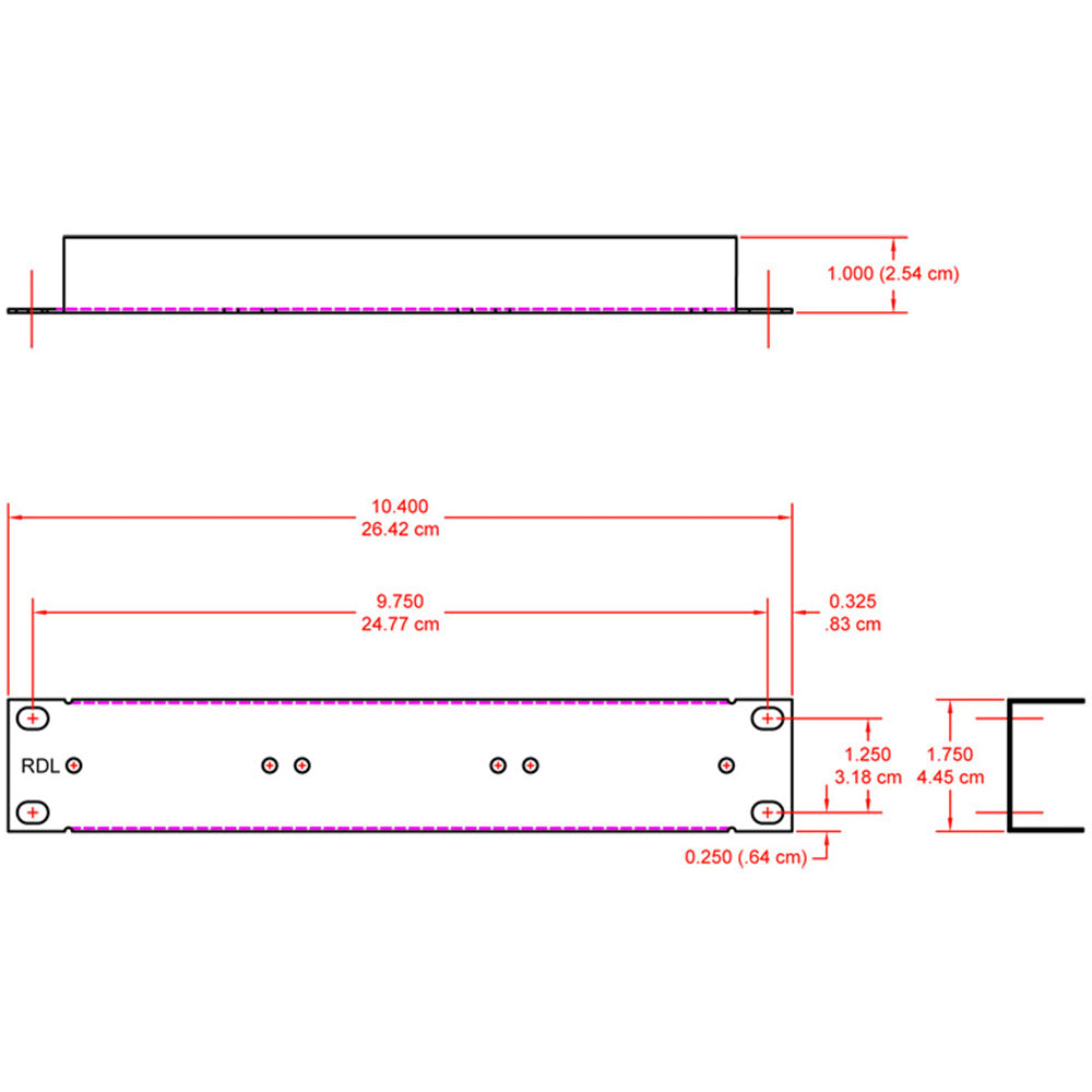 RDL TX-HRA3 10.4-Inch Rack Mount for 3 TX Series Units
