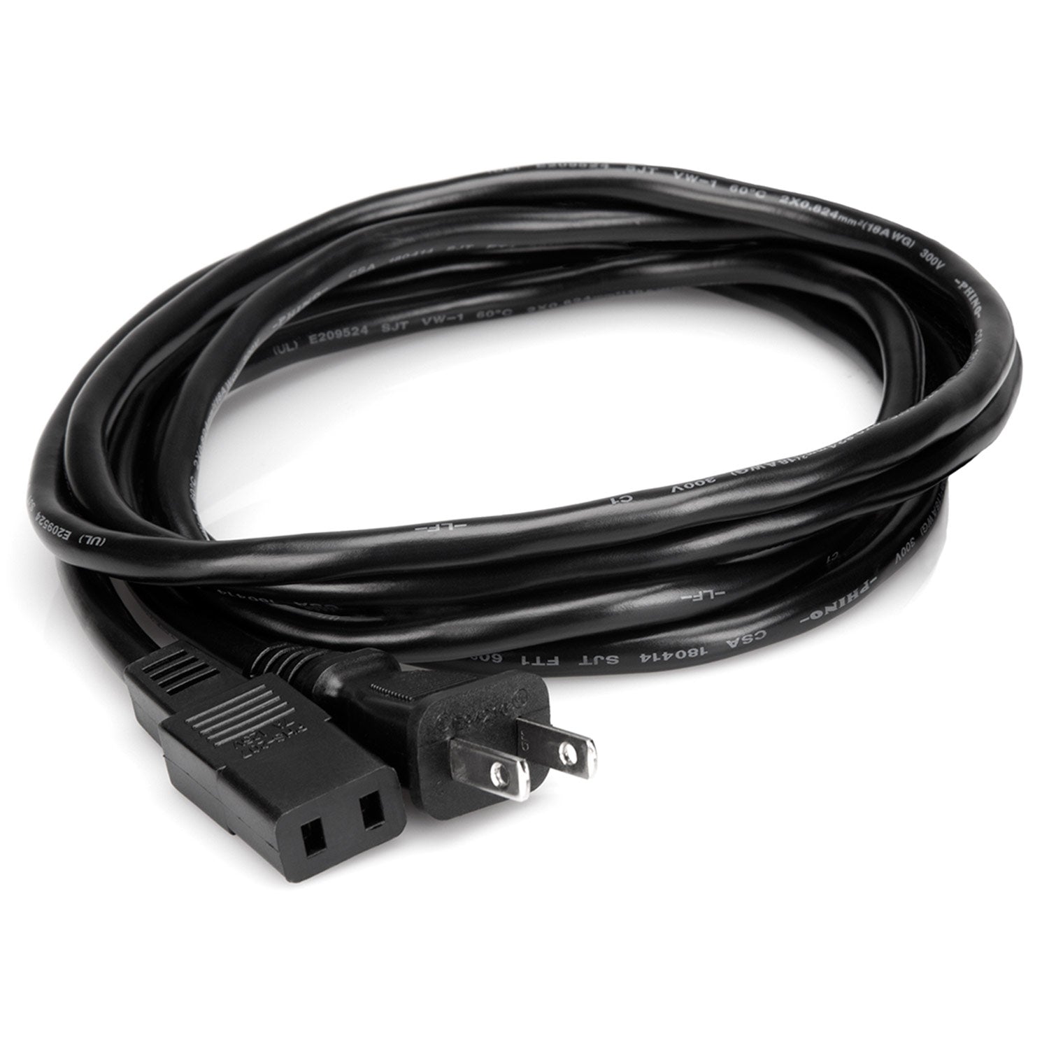 Hosa PWC-178 Power Cord, IEC C9 to NEMA 1-15P, 8 feet