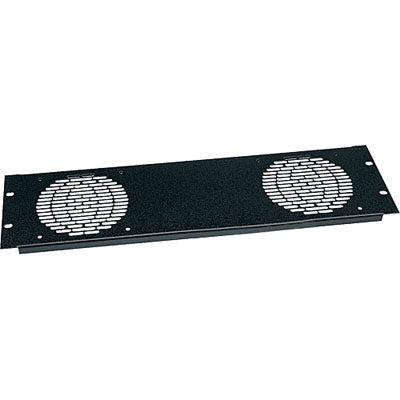 Middle Atlantic FP2 Black 3U Anodized Fan Panel for 2 Fans