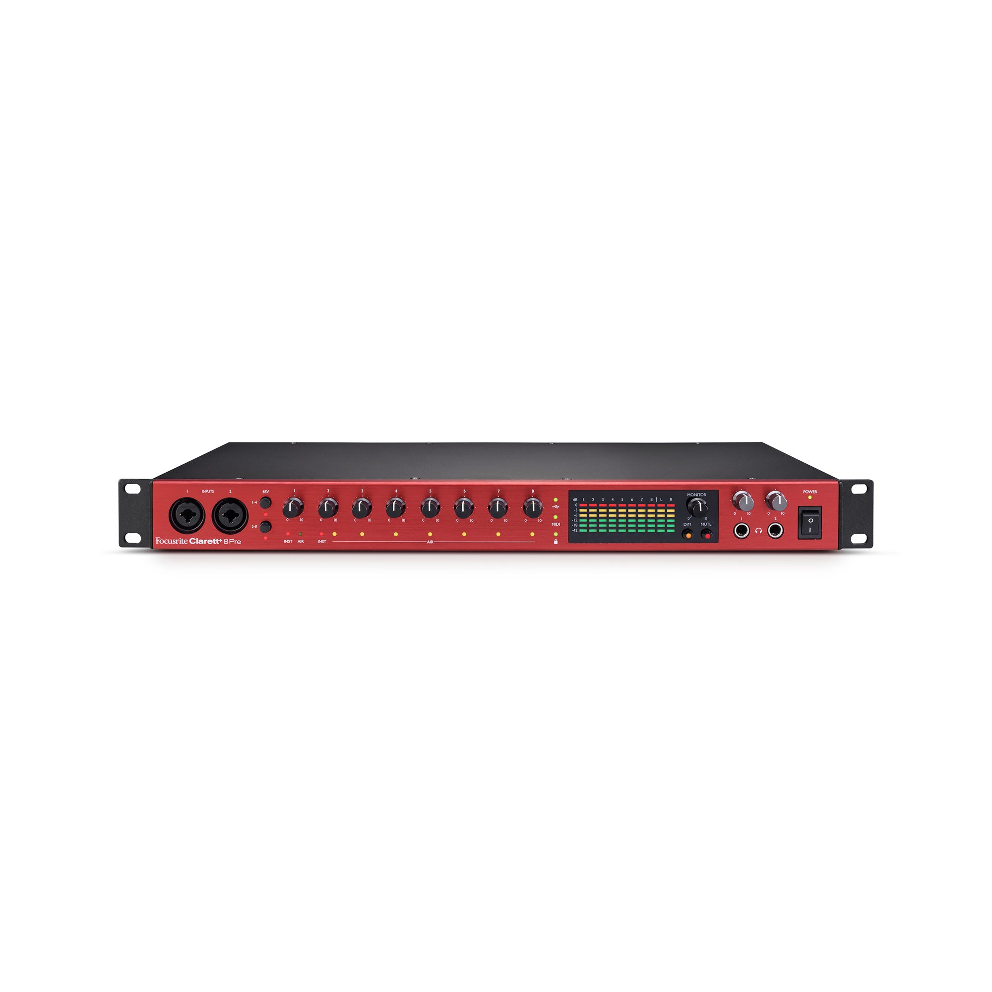 Focusrite Clarett Plus 8Pre - 18-In / 20-Out USB-C Audio Interface