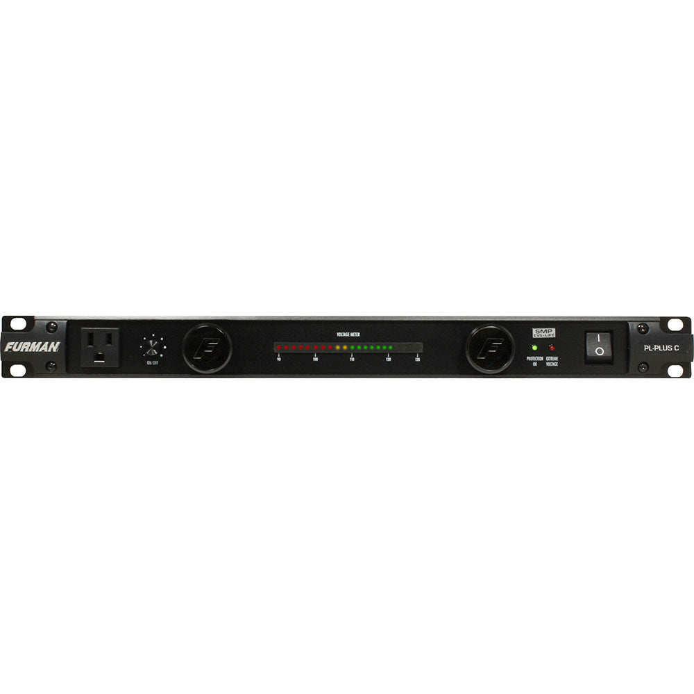 Furman PL-PLUSC 9 Outlet Power Conditioner w/ Voltmeter PLUS Rack Lights