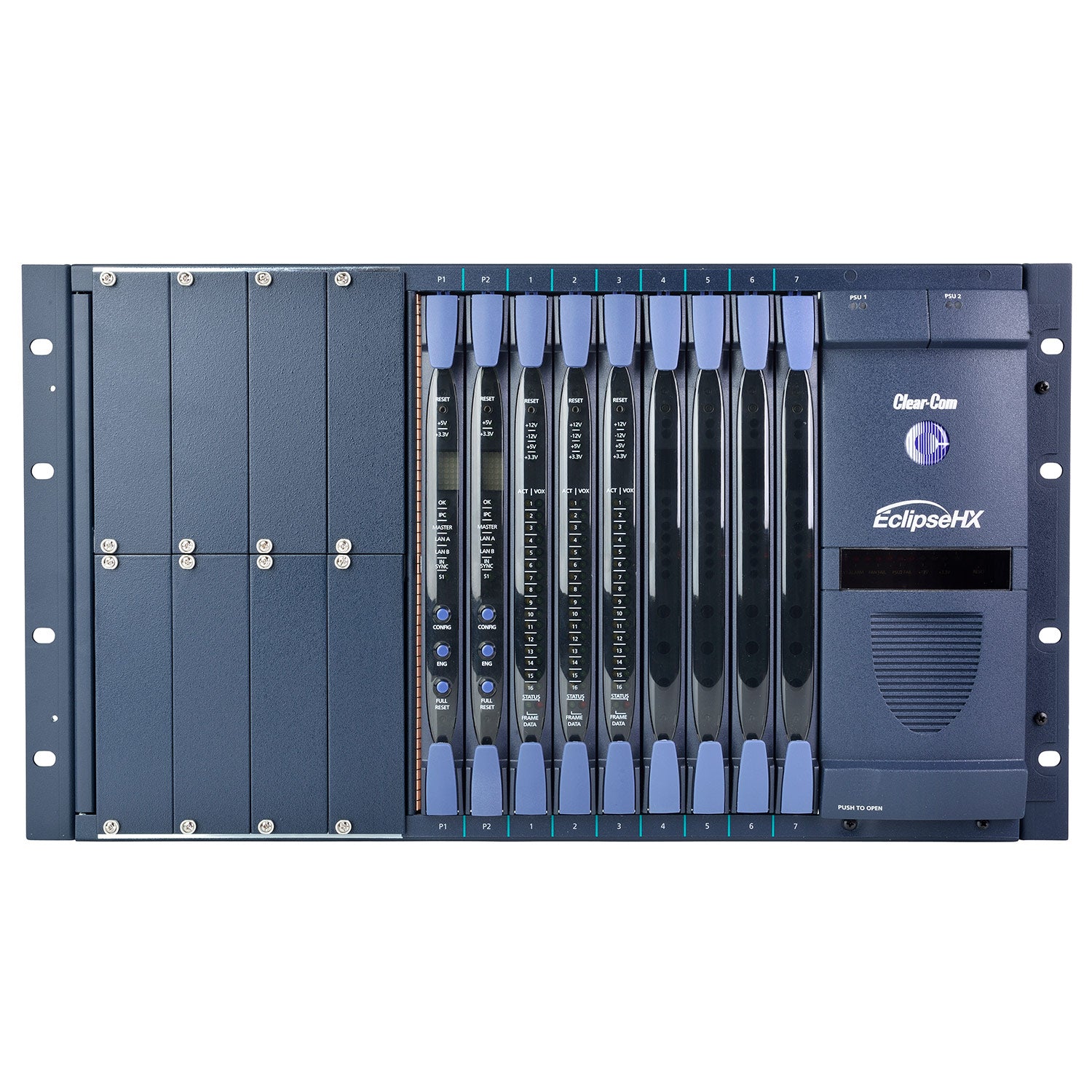 Clear-Com ECLIPSE-HX-MEDIAN-32P - Eclipse HX Median Modular Intercom Frame (32 Analog Ports / 2 CPU)