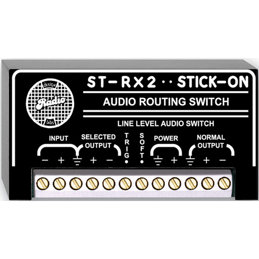RDL ST-RX2 Stick-On 1X2 Line Level Audio Routing Switch