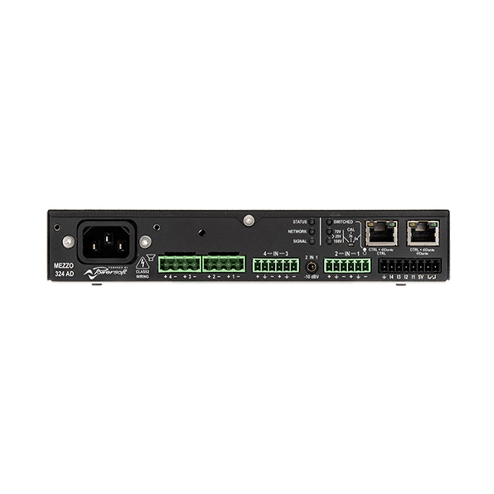 Powersoft Mezzo 324 A Plus - Four-Channel Compact Amplifier with DSP and AES67