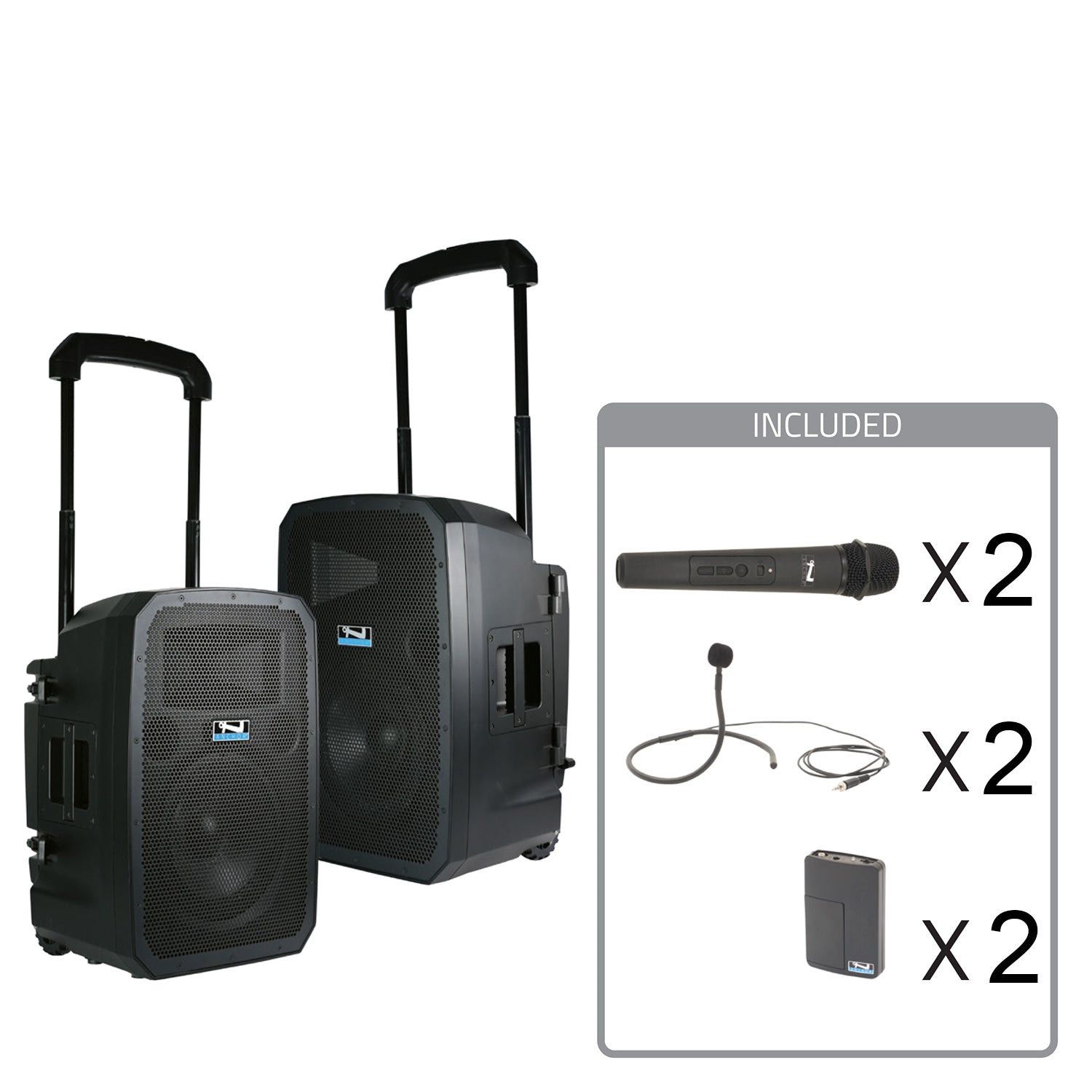 Anchor Audio Liberty 3 Hub Connect - Portable PA Package with 2x Wireless Handheld / 2x Collar Mics
