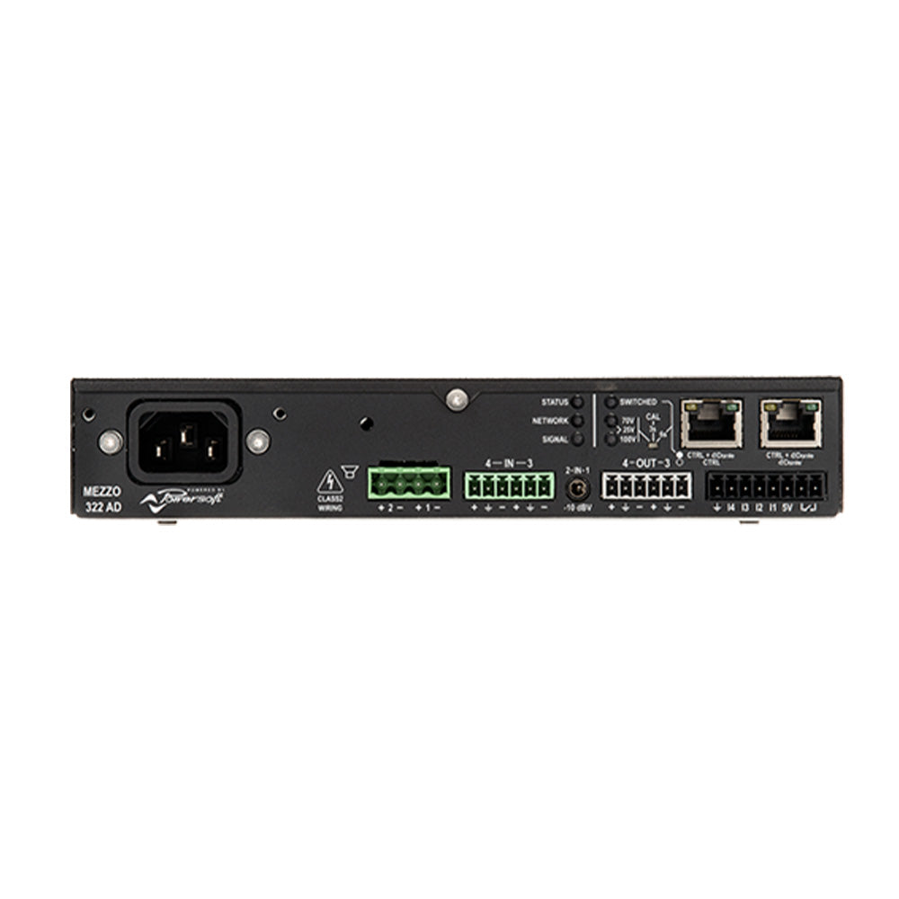 Powersoft Mezzo 322 A Plus - Two-Channel Compact Amplifier with DSP and AES67