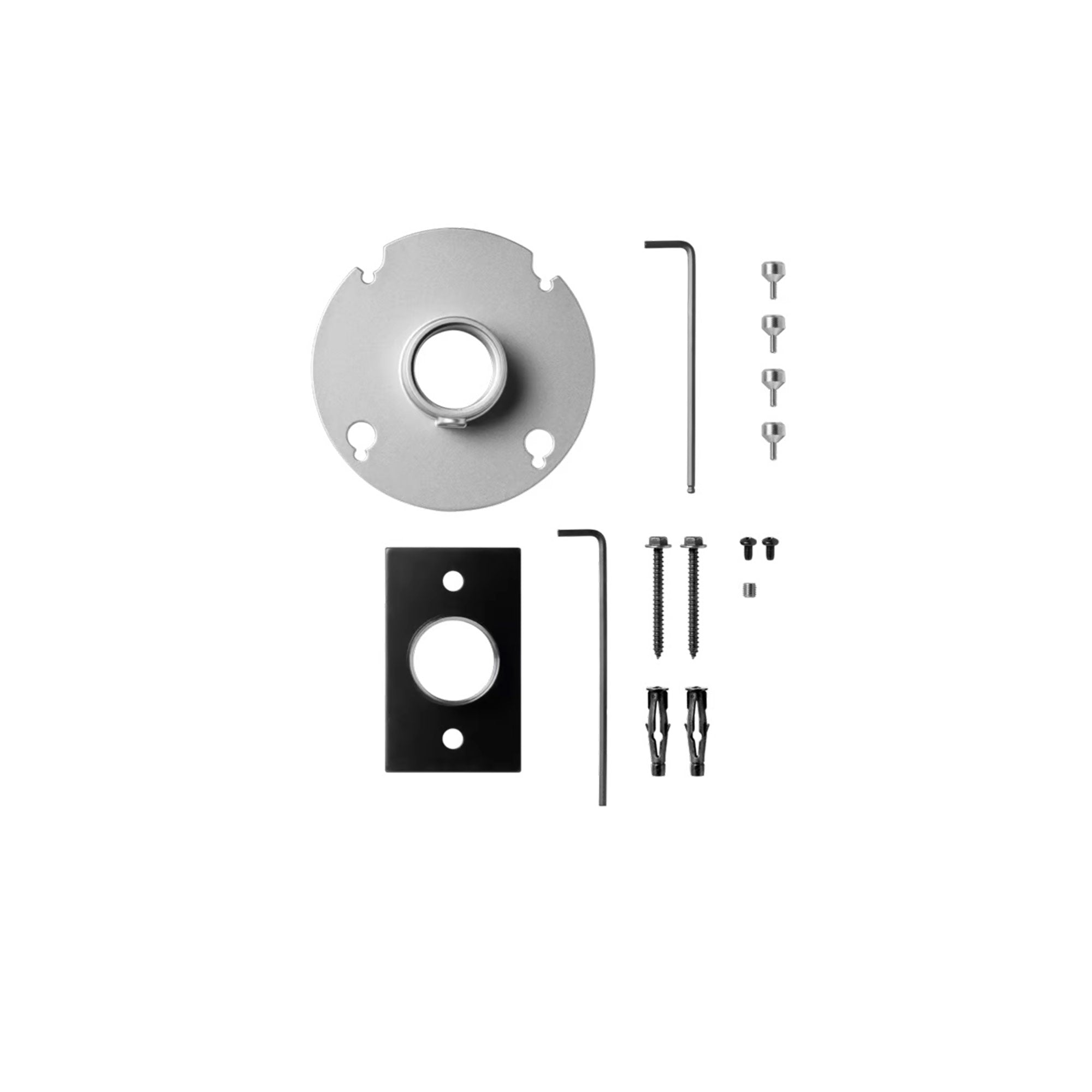 Shure A900B-S-PM - Square Pole Mount Kit for MXA910 or MXA920 (Black)