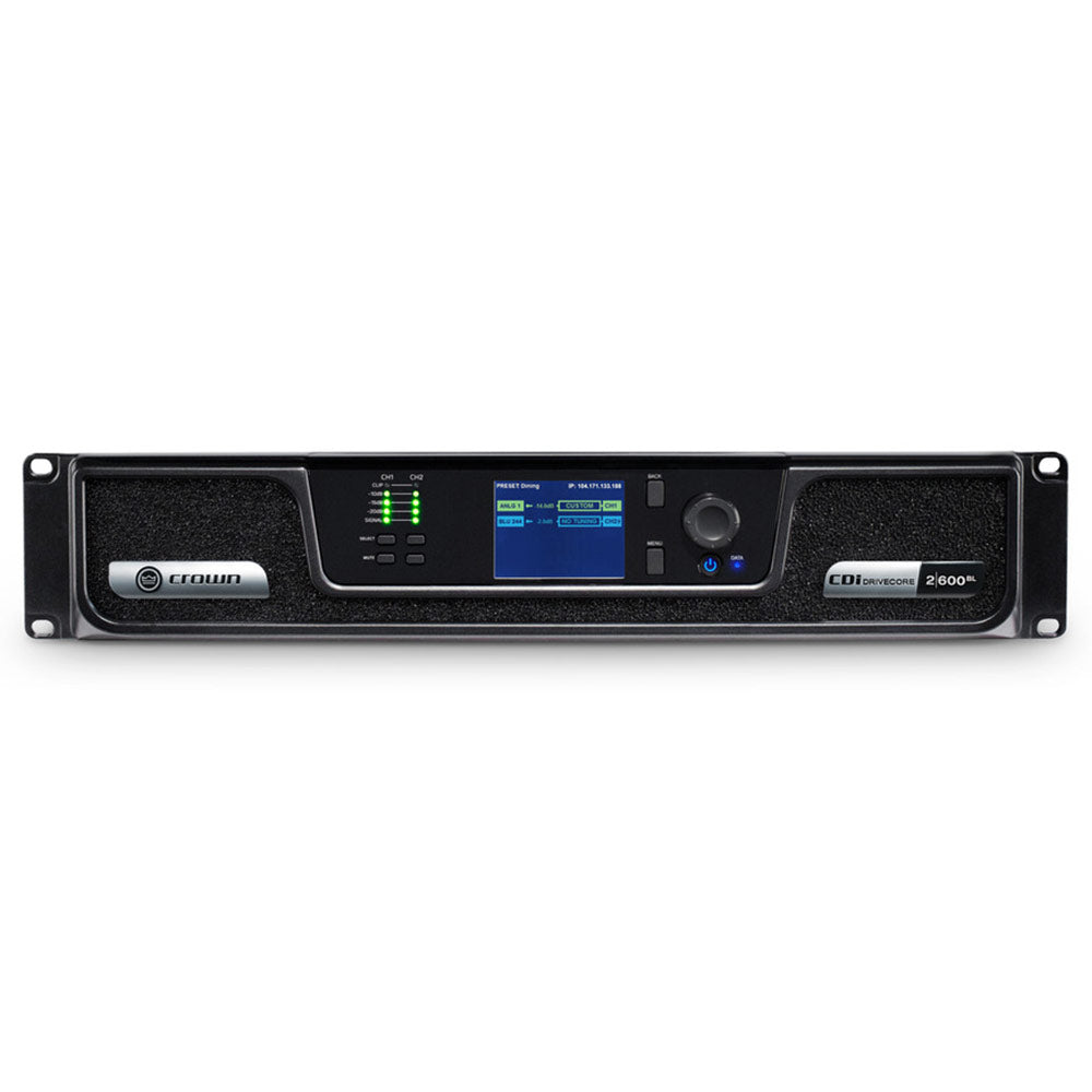Crown CDi 2|600BL DriveCore Install 2-Channel Power Amplifier with BLU Link