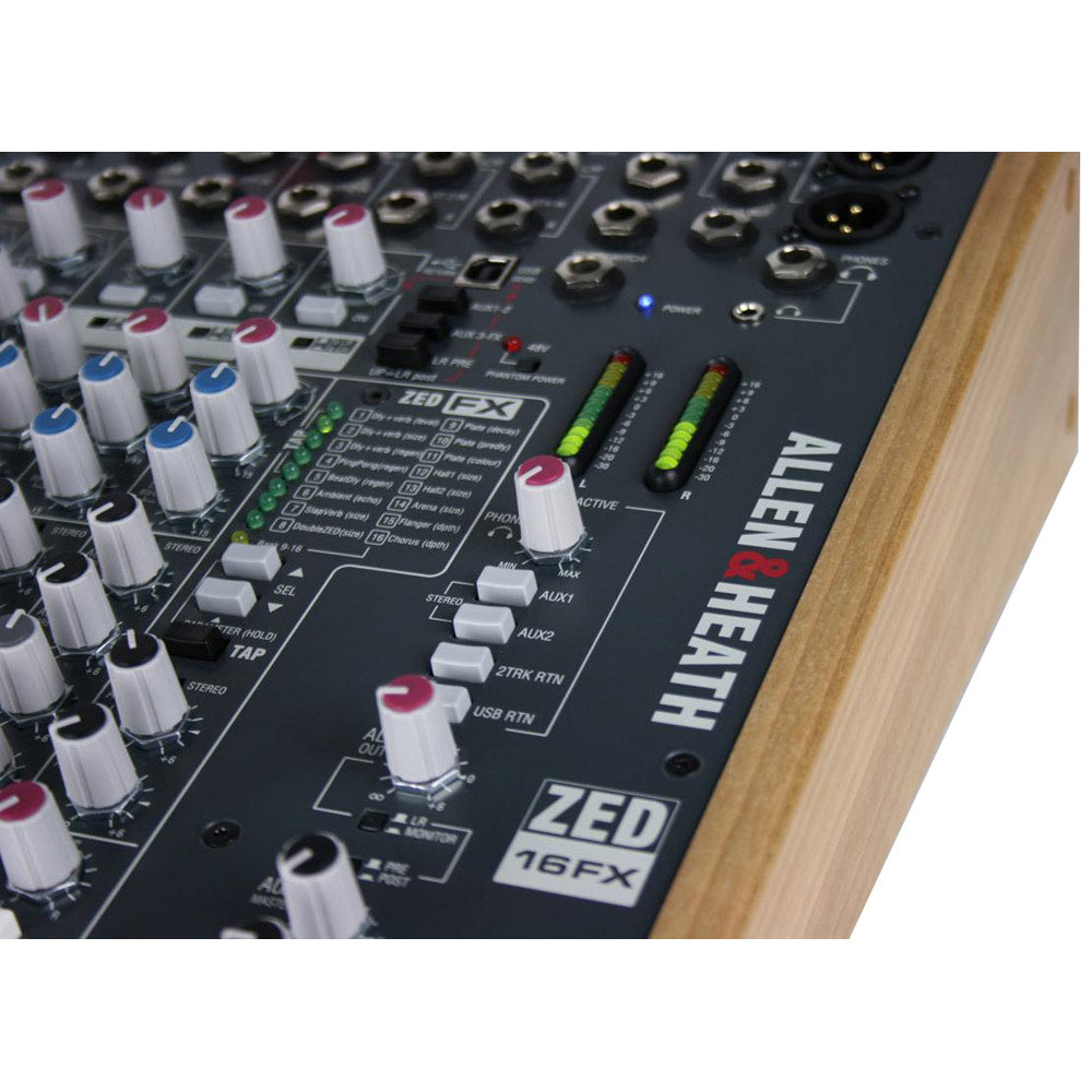 Allen and Heath ZED-16FX Compact Live/Recording Mixer (with USB and FX)