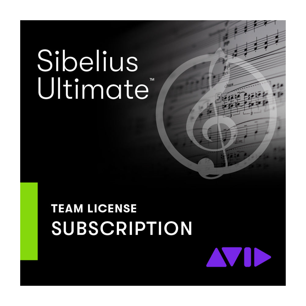 Avid Sibelius Ultimate - Notation Software (Team License Annual Subscription)