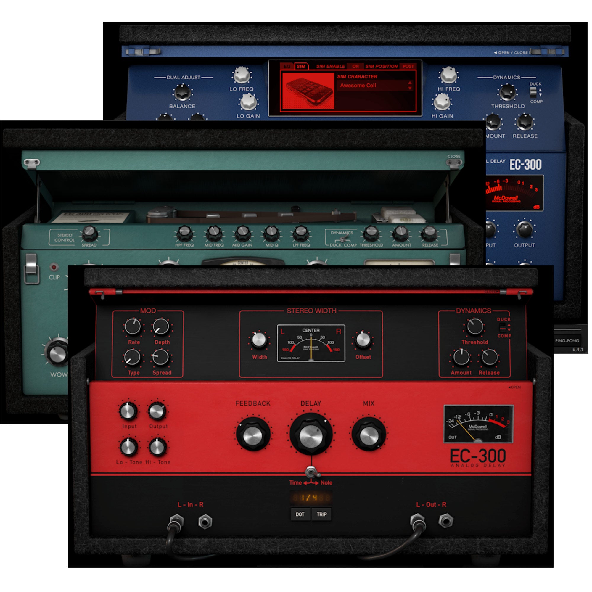 McDSP EC-300 Echo Collection HD V7 - Magnetic, Digital and Analog Delays (VST/AU/AAX DSP)