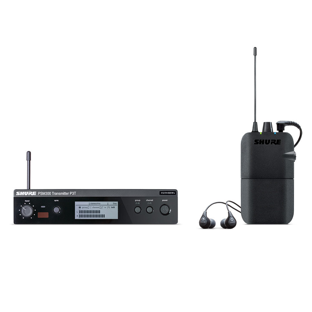 Shure P3TR112GR PSM300 Wireless In-Ear Monitor System (J13 Band - 566-590 MHz)