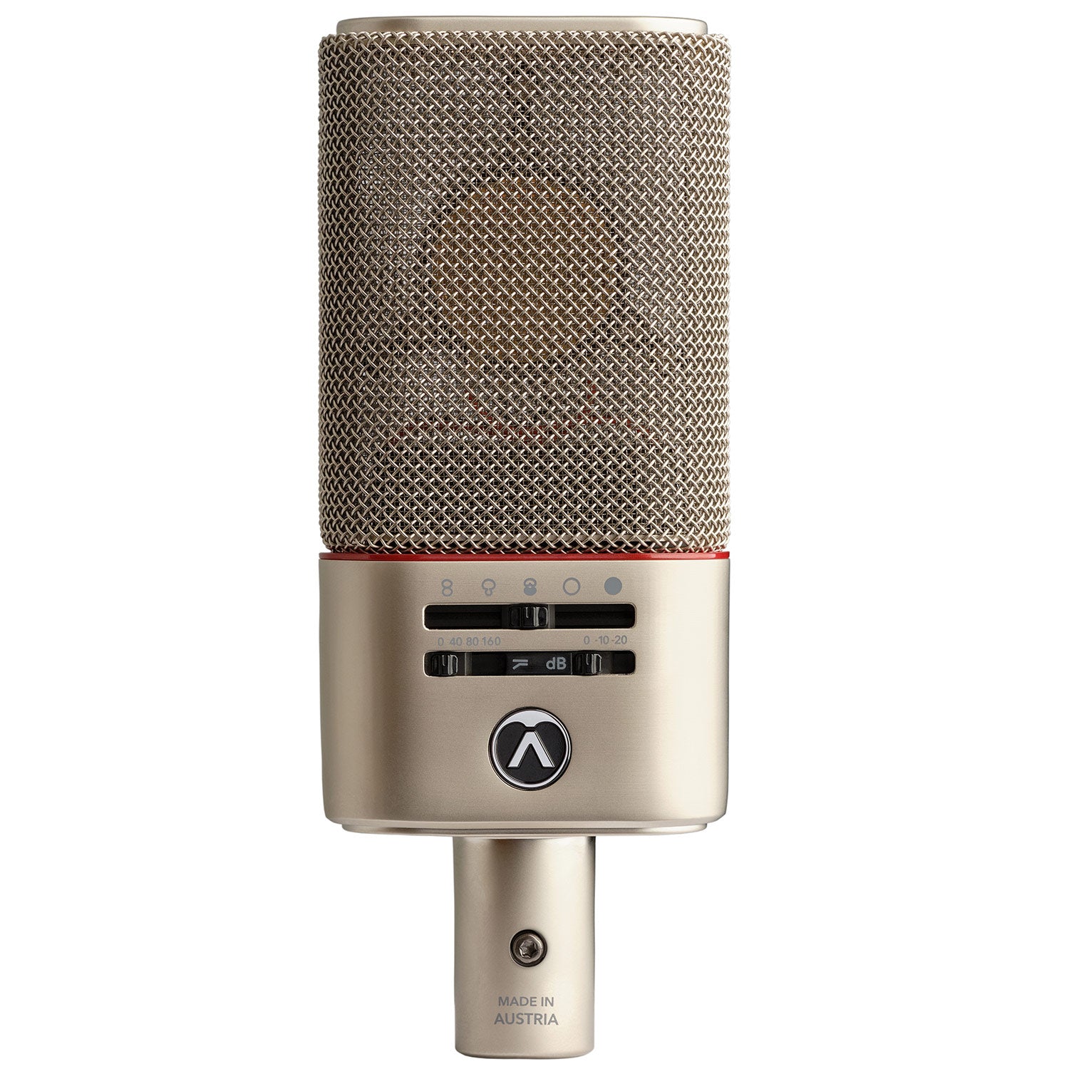 Austrian Audio OC818 Studio Set - Large-Diaphragm Condenser Microphone with Multiple Polar Patterns (Gold)