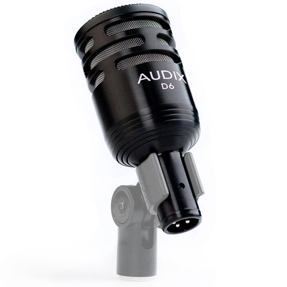 Audix D6 Compact Pre-Emphasized Dynamic Microphone Contoured For Kick Drum, Bass Cabinets