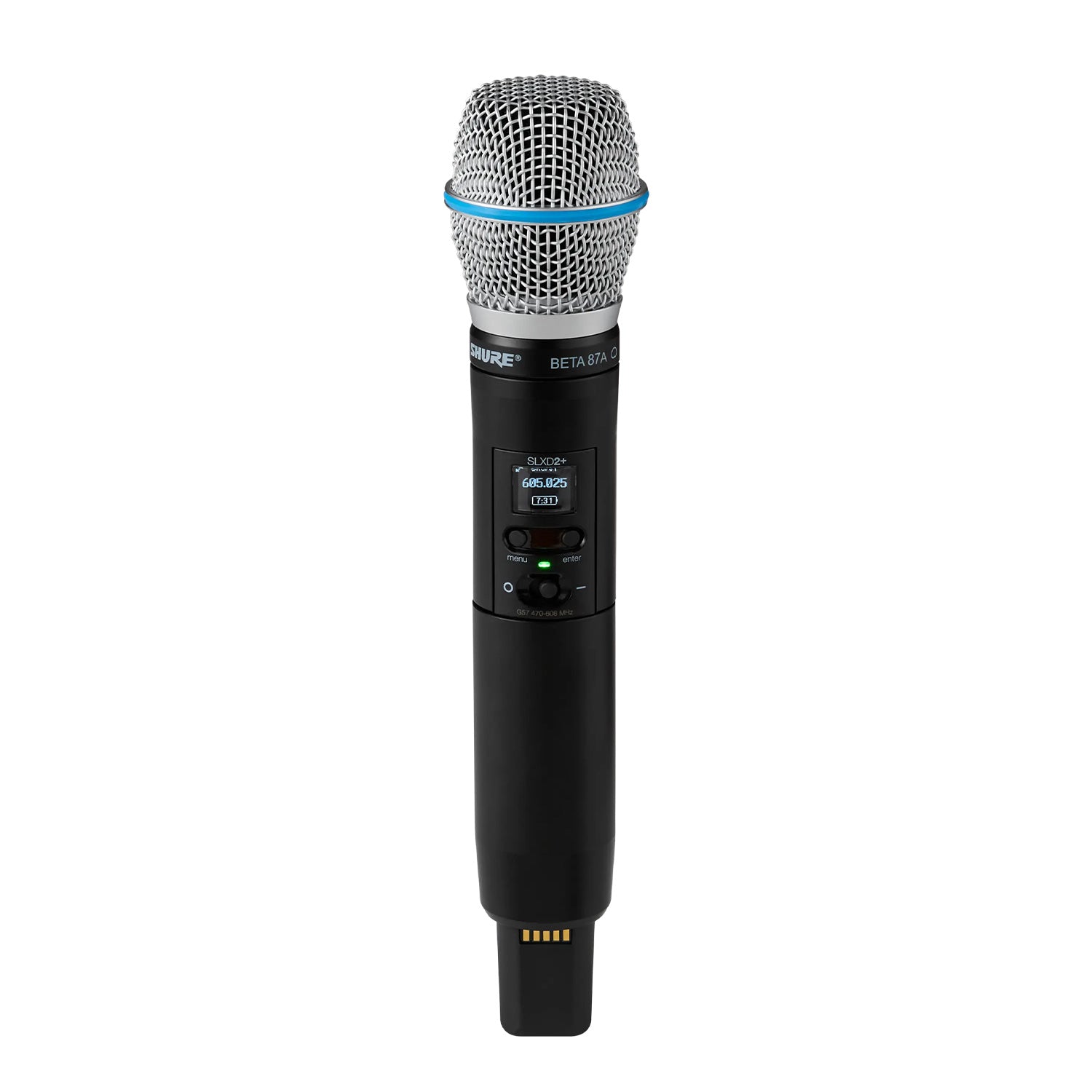 Shure SLXD2+/B87A - Handheld Wireless Transmitter with Beta 87A (G57 Band/470-616 MHz)