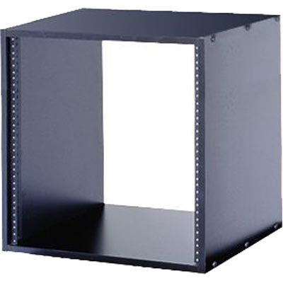 Middle Atlantic RK16 16-Space Black Woodgrain Laminate Rack 16" Deep