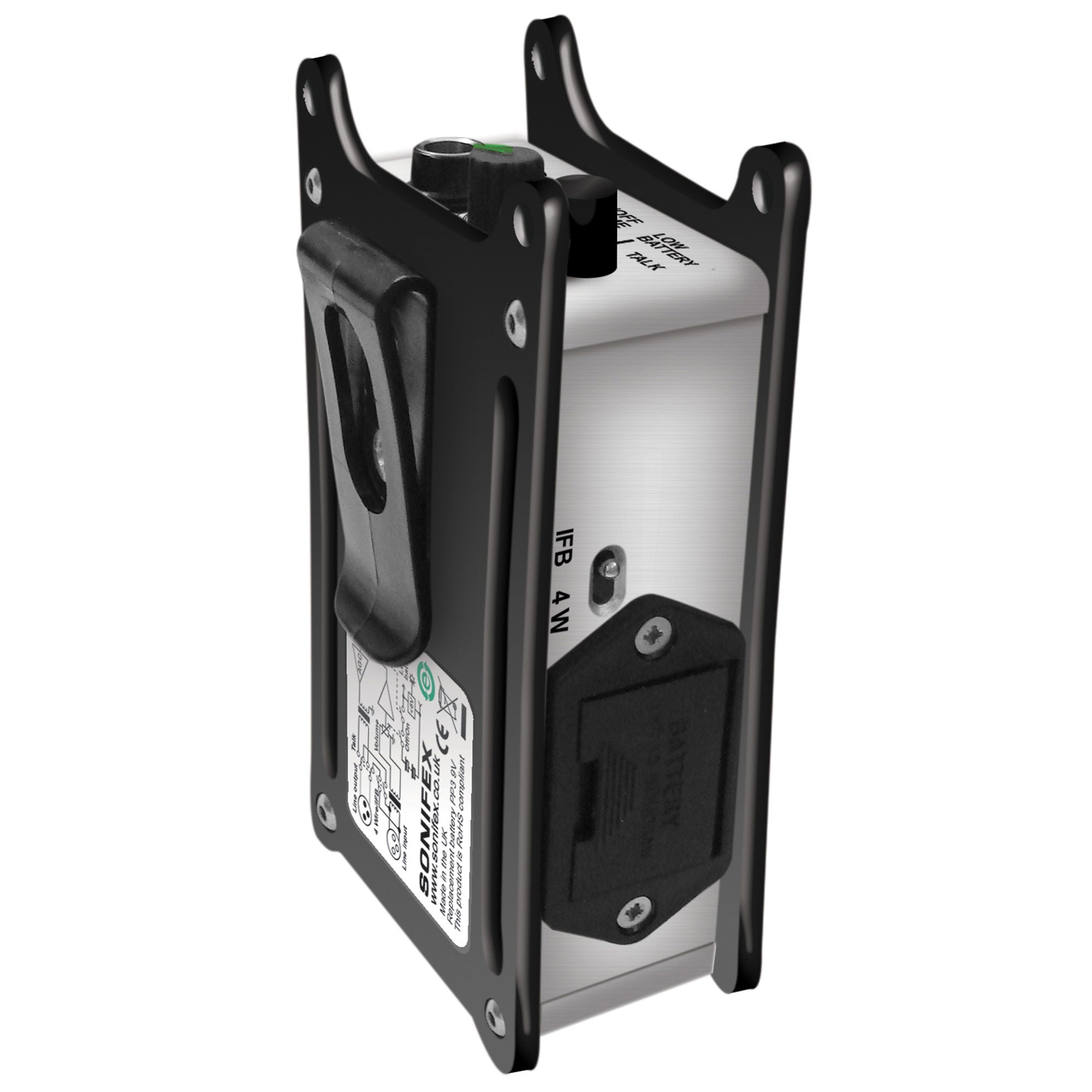 Sonifex CM-BH4WX Belt-Pack 4-Wire Headphone Amp with 4 Pin XLR Headset Socket