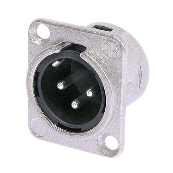 Neutrik NC3MD-L-1 3-Pin Male Chassis Mount XLR Receptacle