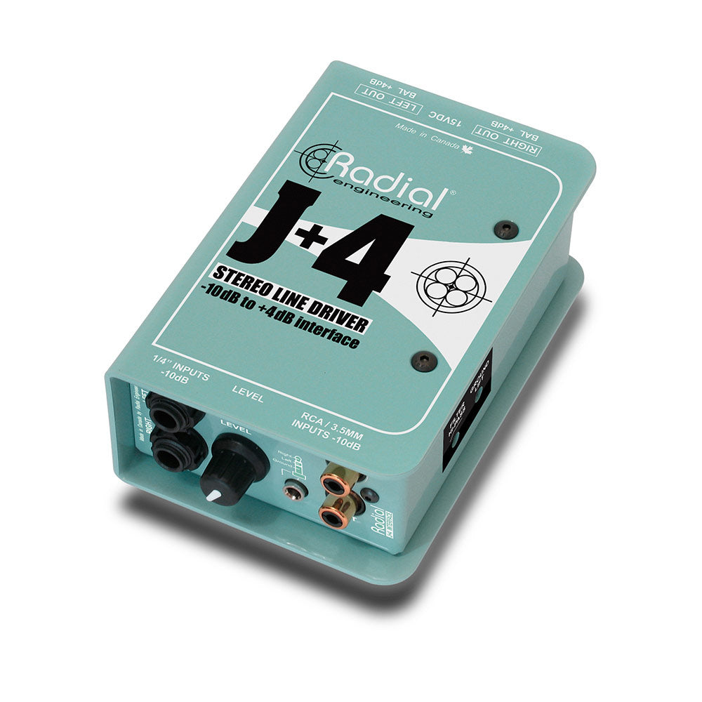 Radial Engineering J+4 Balanced Audio Line Driver (-10 to +4)