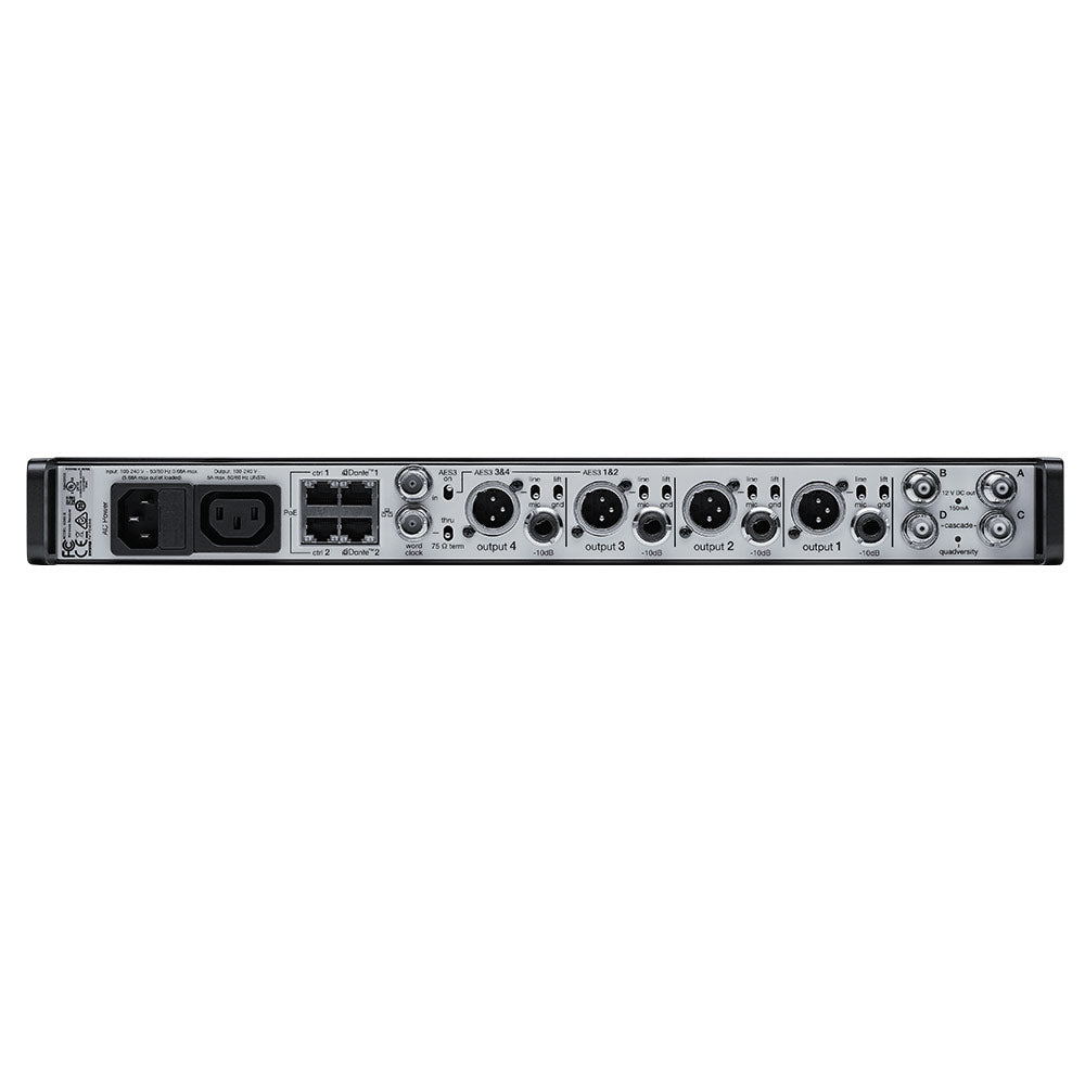 Shure AD4QNP Quad Channel Axient Digital Receiver (B Band/608-810 MHz)