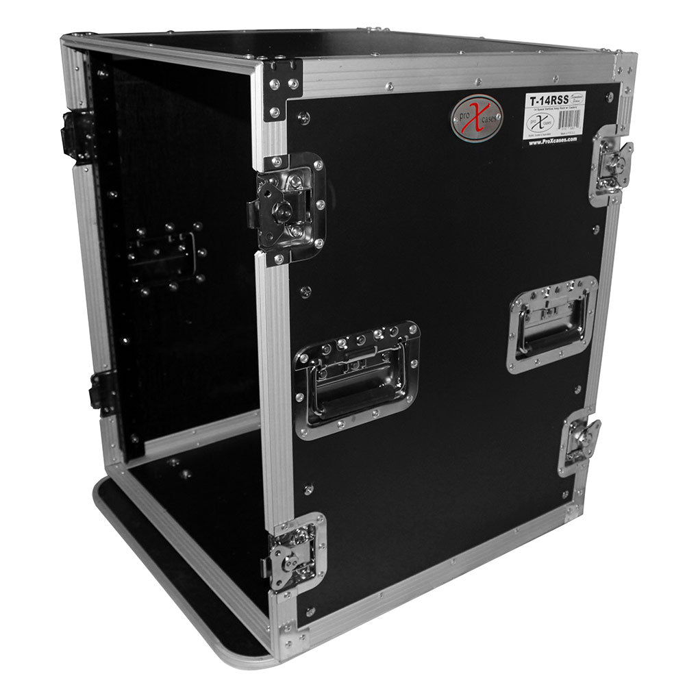 ProX T-14RSS - 14U Vertical Rack, 4" Blue Casters