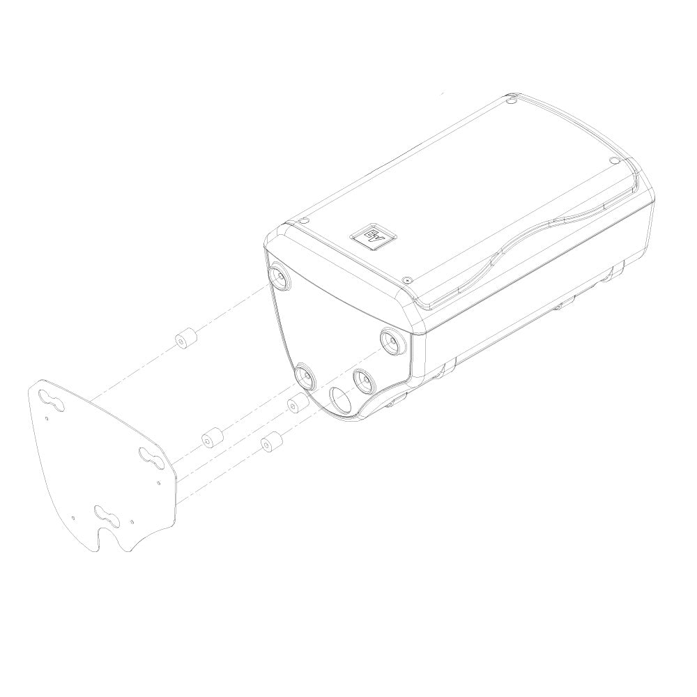 Electro-Voice MP1-8209B - Single Mounting Plate for Zx1