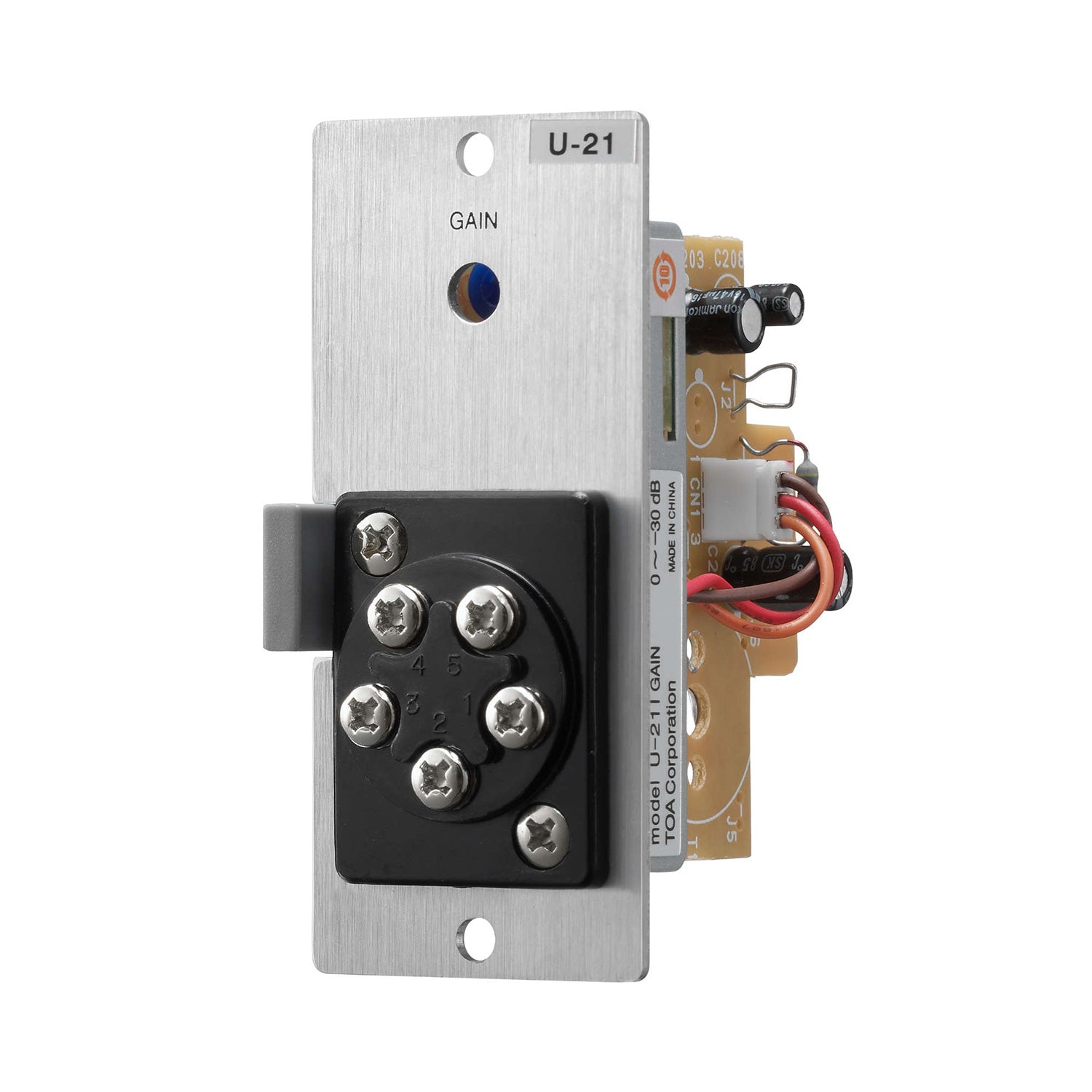 TOA U-21S Stereo Line Input Module with Remote Volume Control