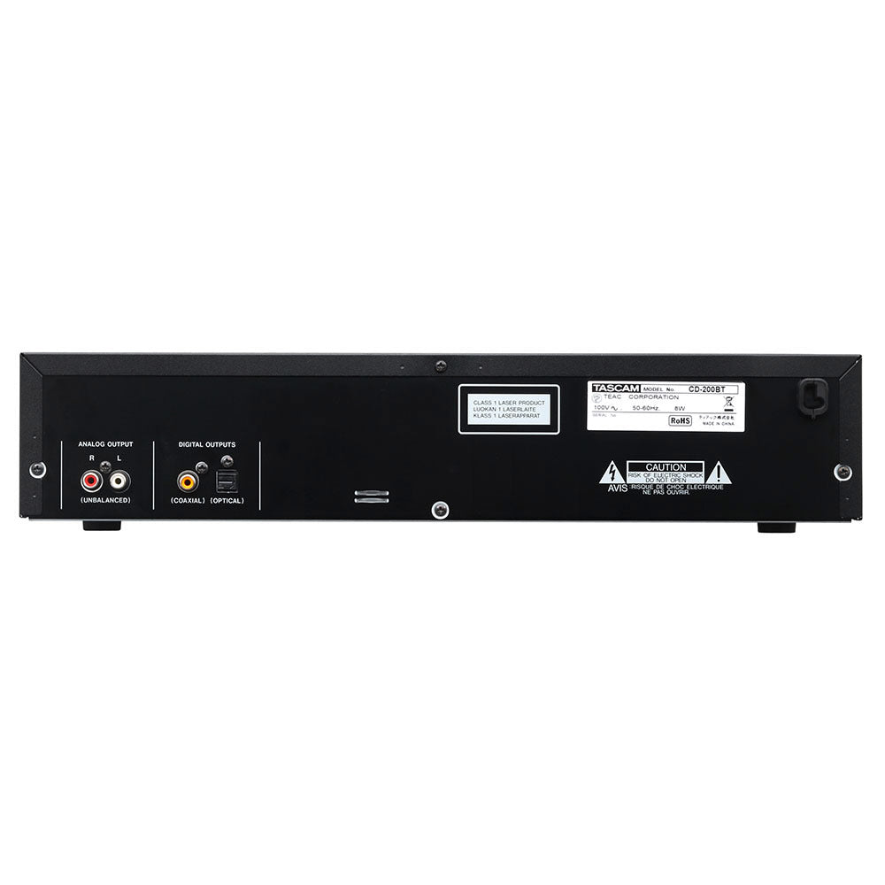 Tascam CD-200BT Rackmount Professional CD/Bluetooth Audio Player